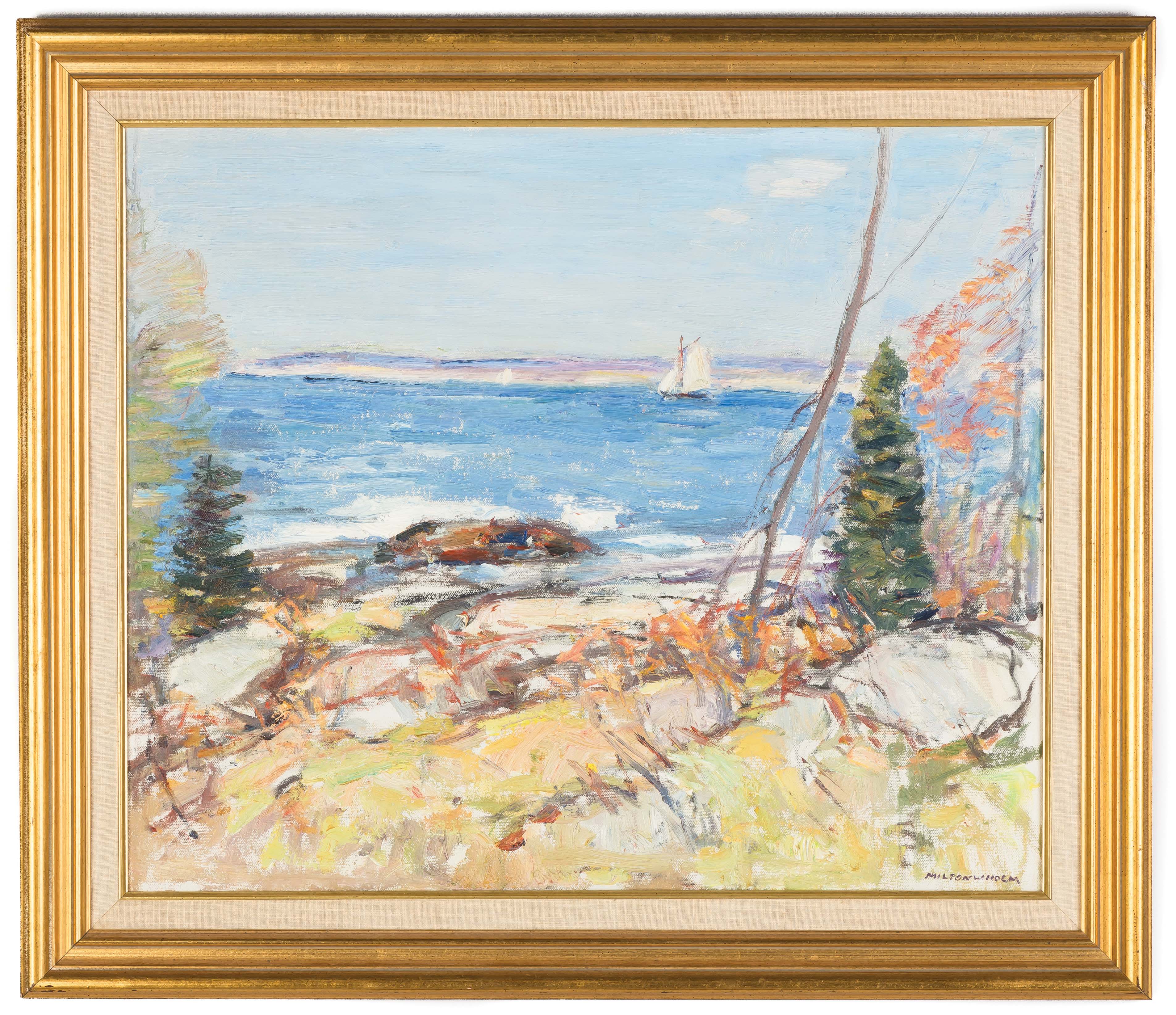 Appraisal: Milton Holm American - Lake Ontario Signed lower right Milton