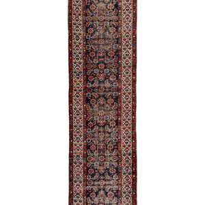 Appraisal: A Hamadan Wool Runner th Century feet inches x feet