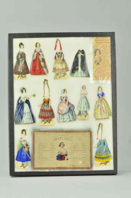 Appraisal: JENNY LIND PAPER DOLLS Boxed paper dolls of Jenny Lind