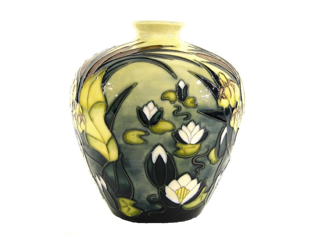 Appraisal: Moorcroft 'Lamia' ovoid vase decorated upon a green ground circa