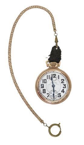 Appraisal: Waltham Railroad pocket watch mfg open face Vanguard Model Jewels