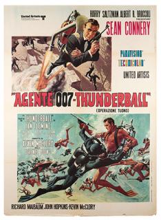 Appraisal: Thunderball United Artists R - s Italian -foglio x Italian