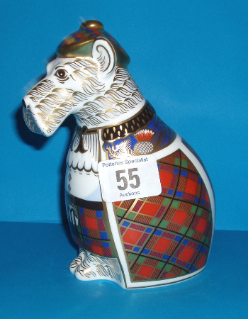 Appraisal: Royal Crown Derby Scottish Terrier Boxed