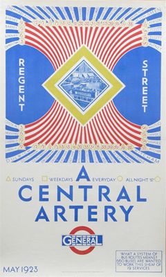 Appraisal: A Central Artery' - Regent Street May a lithographic poster