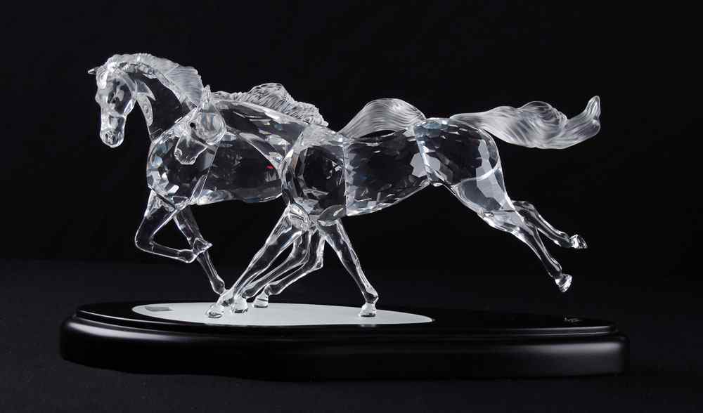 Appraisal: SWAROVSKI CRYSTAL NUMBERED LIMITED EDITION WILD HORSES of Martin Zendron