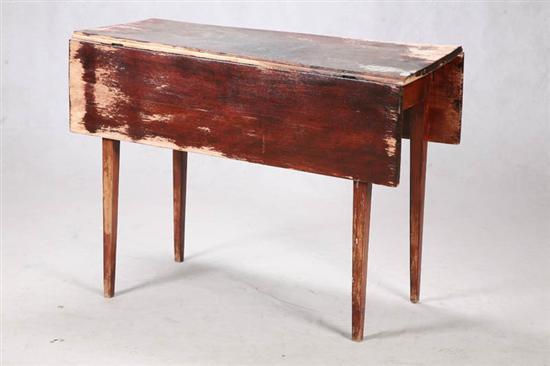 Appraisal: COUNTRY HEPPLEWHITE DROP LEAF TABLE American th century in birch