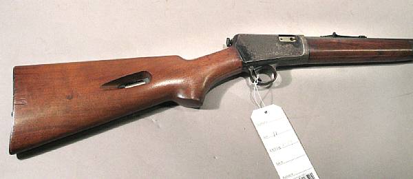 Appraisal: A Winchester Model semi-automatic rifle Serial no A for caliber