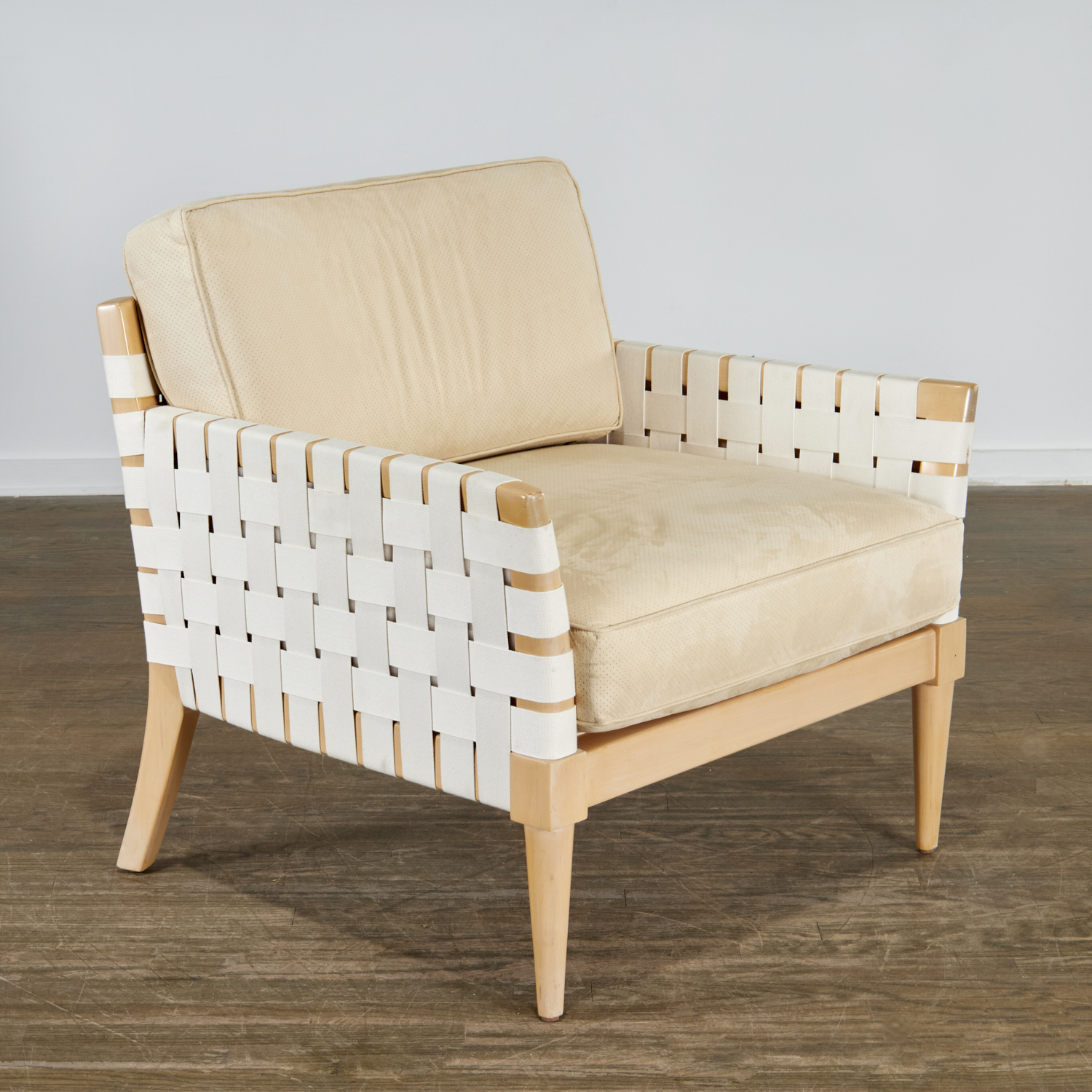 Appraisal: VICENTE WOLF FOR NIEDERMAIER WEBBED CLUB CHAIR st c after