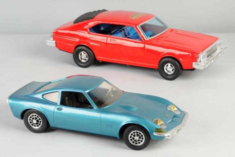 Appraisal: Lot of Tin Plastic Automobile Toys Description Japanese and Greek