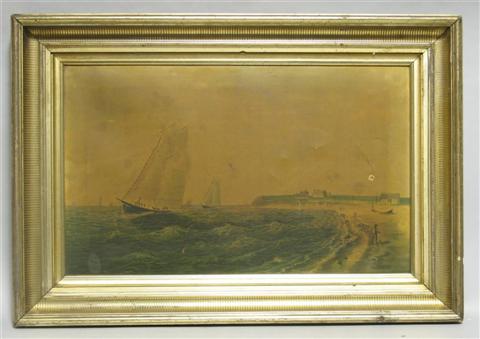 Appraisal: AFTER WESLEY ELBRIDGE WEBBER AMERICAN - SEASCAPE Chromo lithograph on