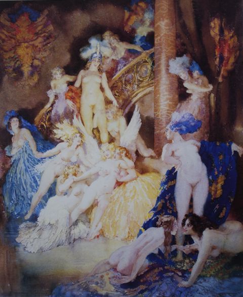 Appraisal: After Norman Lindsay - Eros reproduction print x cm Provenance