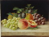 Appraisal: PAIR OF OOC'S- Still Lifes with Fruit circa American School