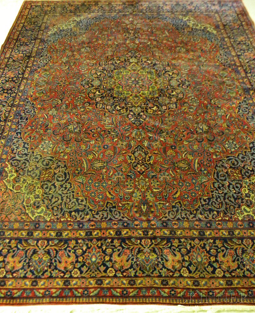 Appraisal: Kashan Carpet Central Persia second quarter th century the royal