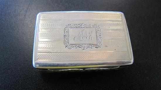 Appraisal: VICTORIAN STERLING SILVER SNUFF BOX