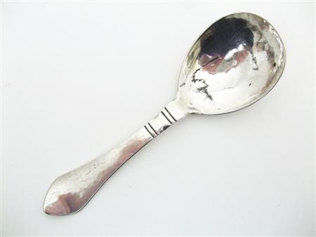 Appraisal: GEORGE JENSEN PRESERVE SPOON CIRCA - sterling silver the large