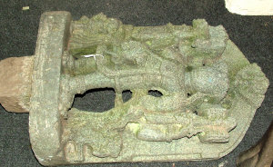 Appraisal: An Indian carved greystone figure of a deity standing full