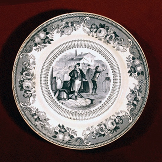 Appraisal: PLATE Le Tireur de Cartes Card Dealer Bone china plate