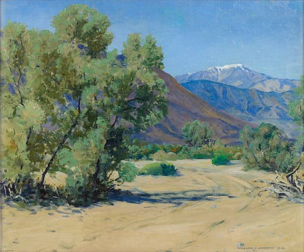 Appraisal: William A Griffith American - A view of snowcapped San