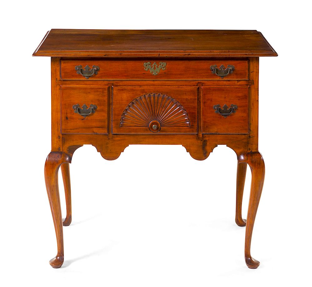 Appraisal: A Queen Anne Maple Lowboy A Queen Anne Maple Lowboy