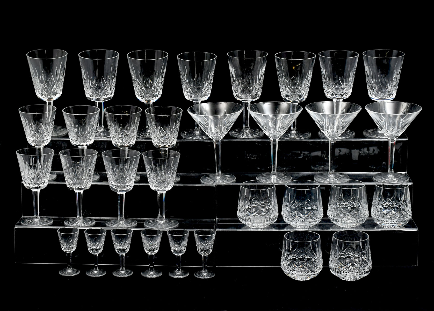 Appraisal: PIECE WATERFORD LISMORE CRYSTAL STEMWARE Comprising - Highball glasses -