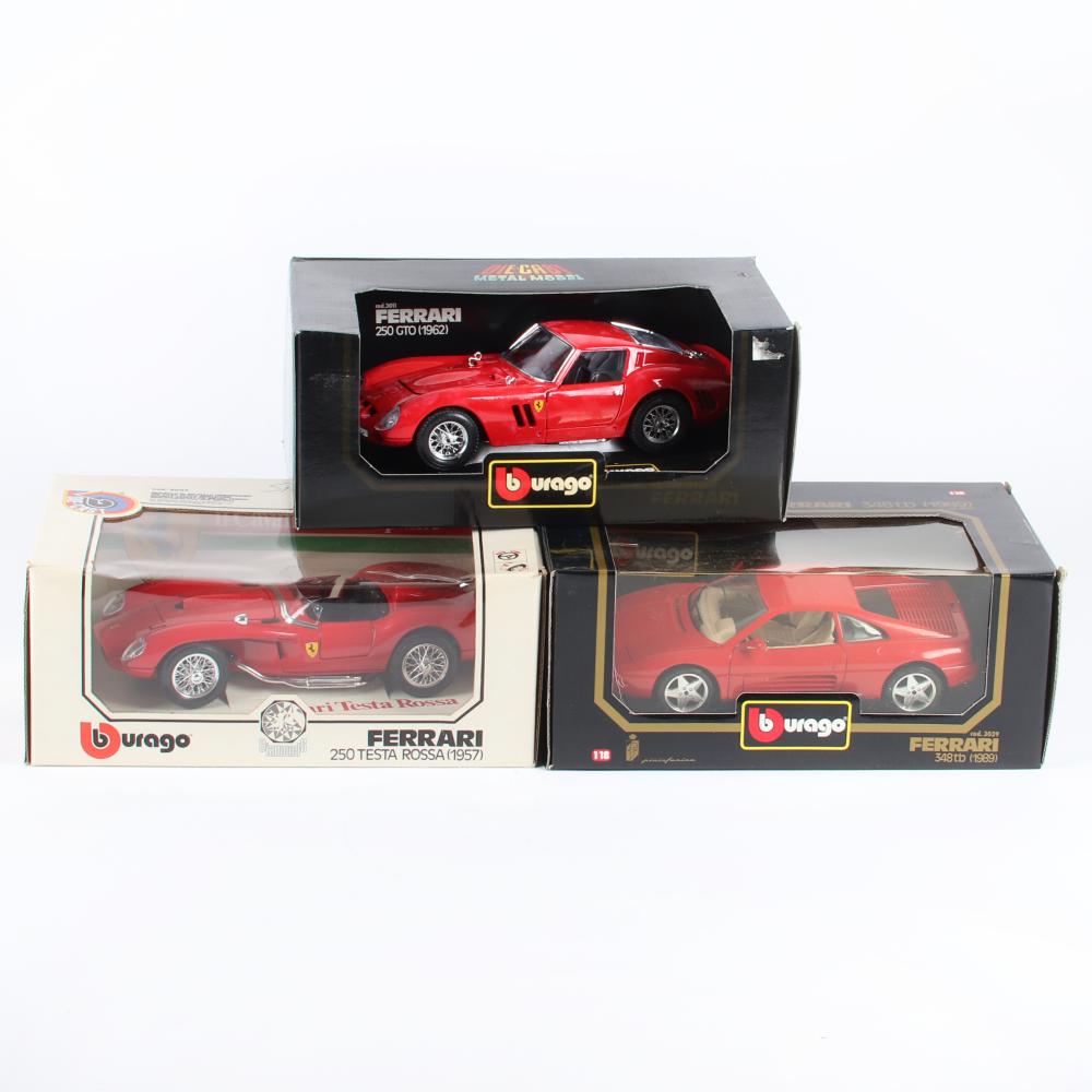 Appraisal: BURAGO FERRARI SCALE DIECAST CARS Burago Ferrari Scale Diecast Cars