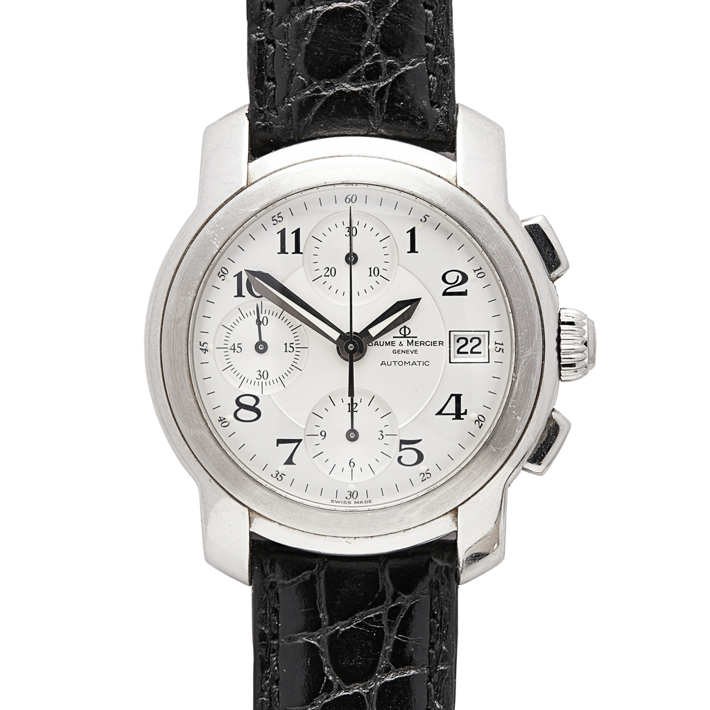 Appraisal: BAUME et MERCIER - A gentleman's stainless steel chronograph CAPELAND