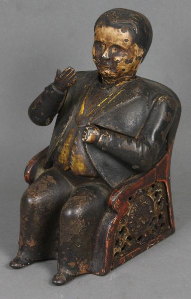 Appraisal: Circa cast iron mechanical bank Tammany Bank by J E