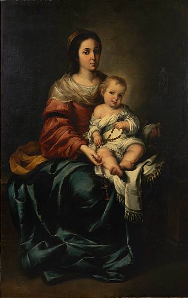 Appraisal: Studio of Bartolom Esteban Murillo Spanish - The Madonna and