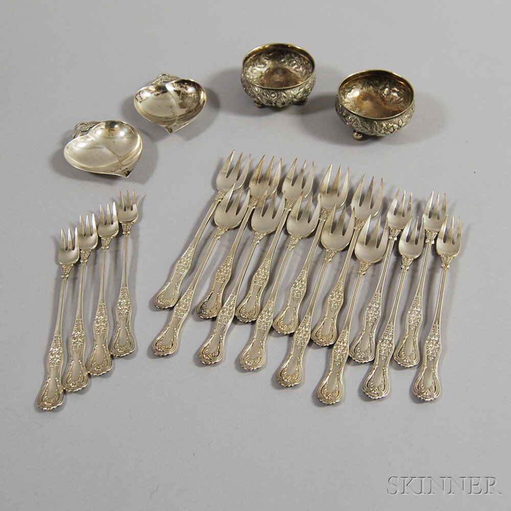 Appraisal: Small Group of Tiffany Co Flatware and Tableware eighteen assorted