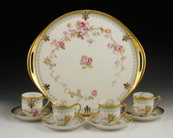 Appraisal: - Haviland Co Limoges Luncheon Set Haviland Co Limoges luncheon