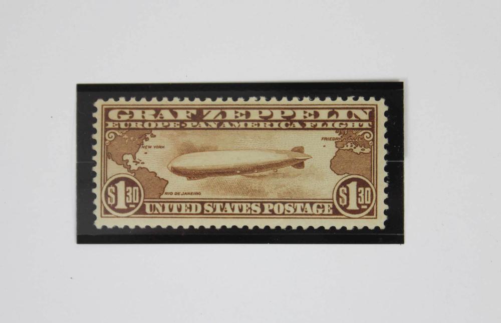 Appraisal: U S AIRPOST STAMP Graf Zeppelin Scott C brown