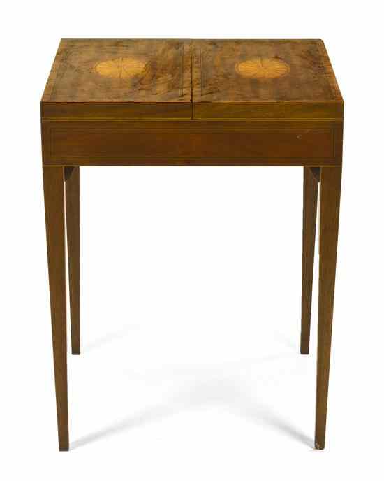 Appraisal: A George III Mahogany Games Table having a split hinged