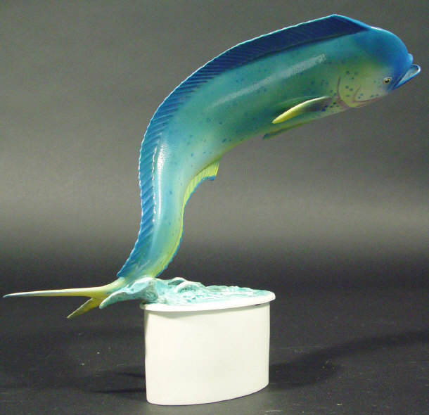 Appraisal: Royal Worcester bone china dolphin modelled by Ronald van Ruyckevelt