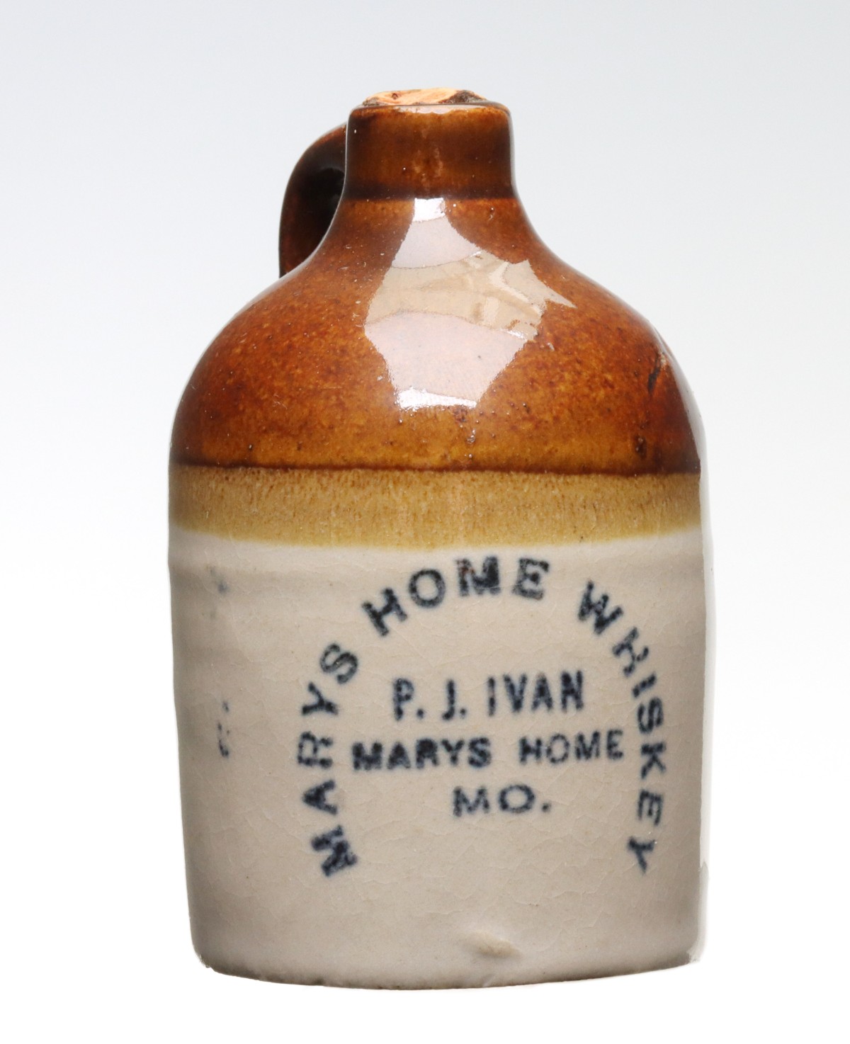 Appraisal: MARYS HOME MISSOURI WHISKEY STONEWARE MINI JUG