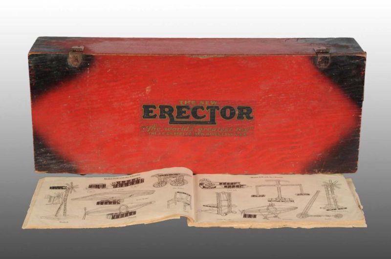 Appraisal: Gilbert Toy Erector Set Description Includes original wooden box with