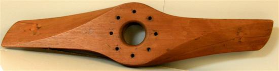 Appraisal: Centre section of a wooden propeller PROVENANCE Geoff Stanton Collection