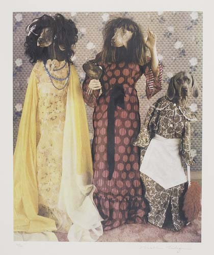 Appraisal: WILLIAM WEGMAN Step Sisters Color photolithograph x mm x inches