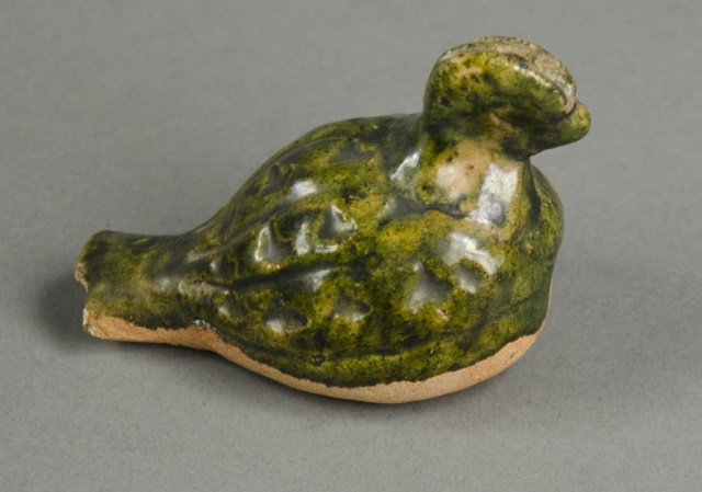 Appraisal: Redware Bird WhistleHaving incised lines and small impressions representing feathers