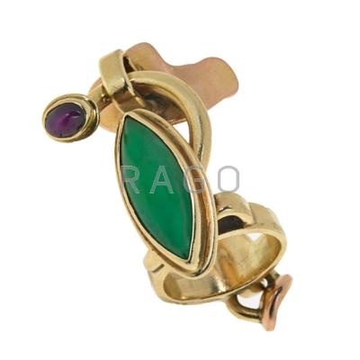 Appraisal: SAM KRAMER - Surrealistic ring New York s s k