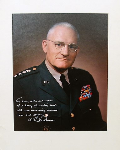 Appraisal: Signed photograph of Army general Williston Birkhimer Palmer - Color