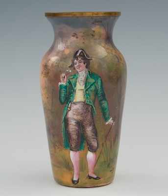 Appraisal: A Signed French Enameled Miniature Vase ca Early th Century