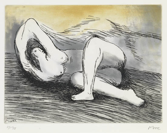 Appraisal: HENRY MOORE Sketchbook The West Wind Relief Portfolio with facsimile