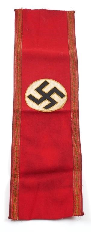 Appraisal: Nazi armband denoting the rank of regional leader or Gauleiter