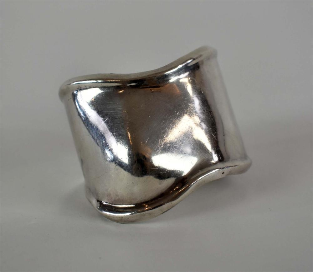 Appraisal: TAXCO STERLING SILVER CUFF BRACLETMexican Variously marked Of simple asymmetrical