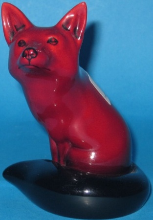 Appraisal: Royal Doulton Flambe model of Seated Fox Height cm