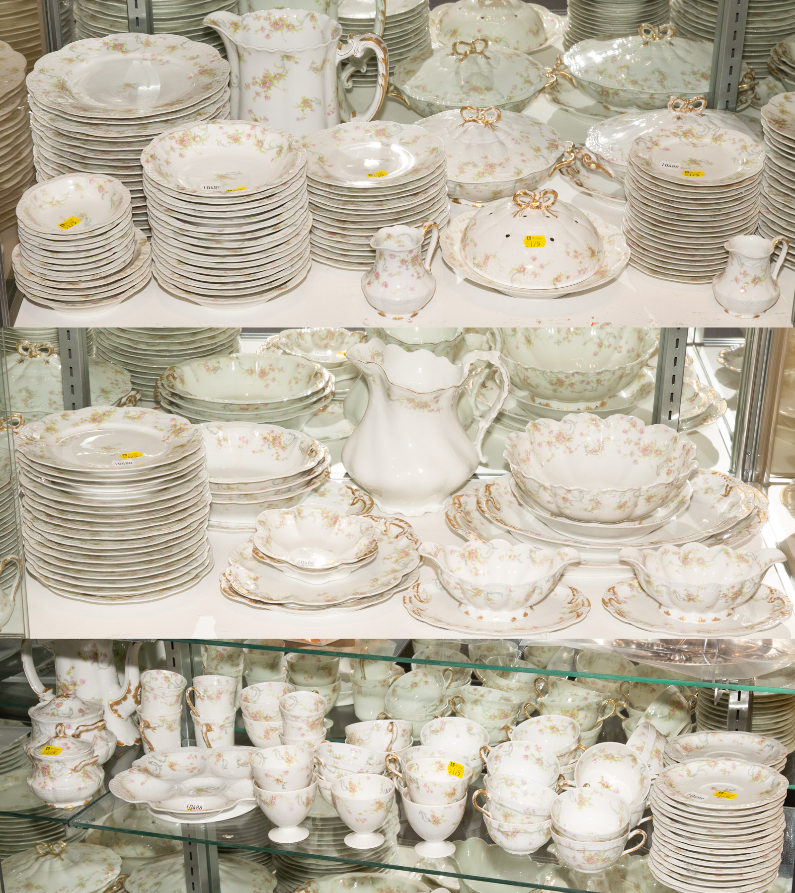 Appraisal: HAVILAND LIMOGES PRINCESS DINNER SERVICE Comprising about pieces including water