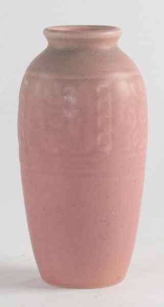 Appraisal: Rookwood Vasepink and mauve matt glaze with archaic design to