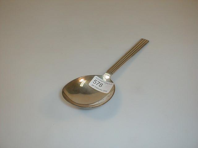 Appraisal: A Georg Jensen silver serving spoon