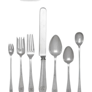 Appraisal: A Tiffany and Co Faneuil Silver Flatware Set First Half