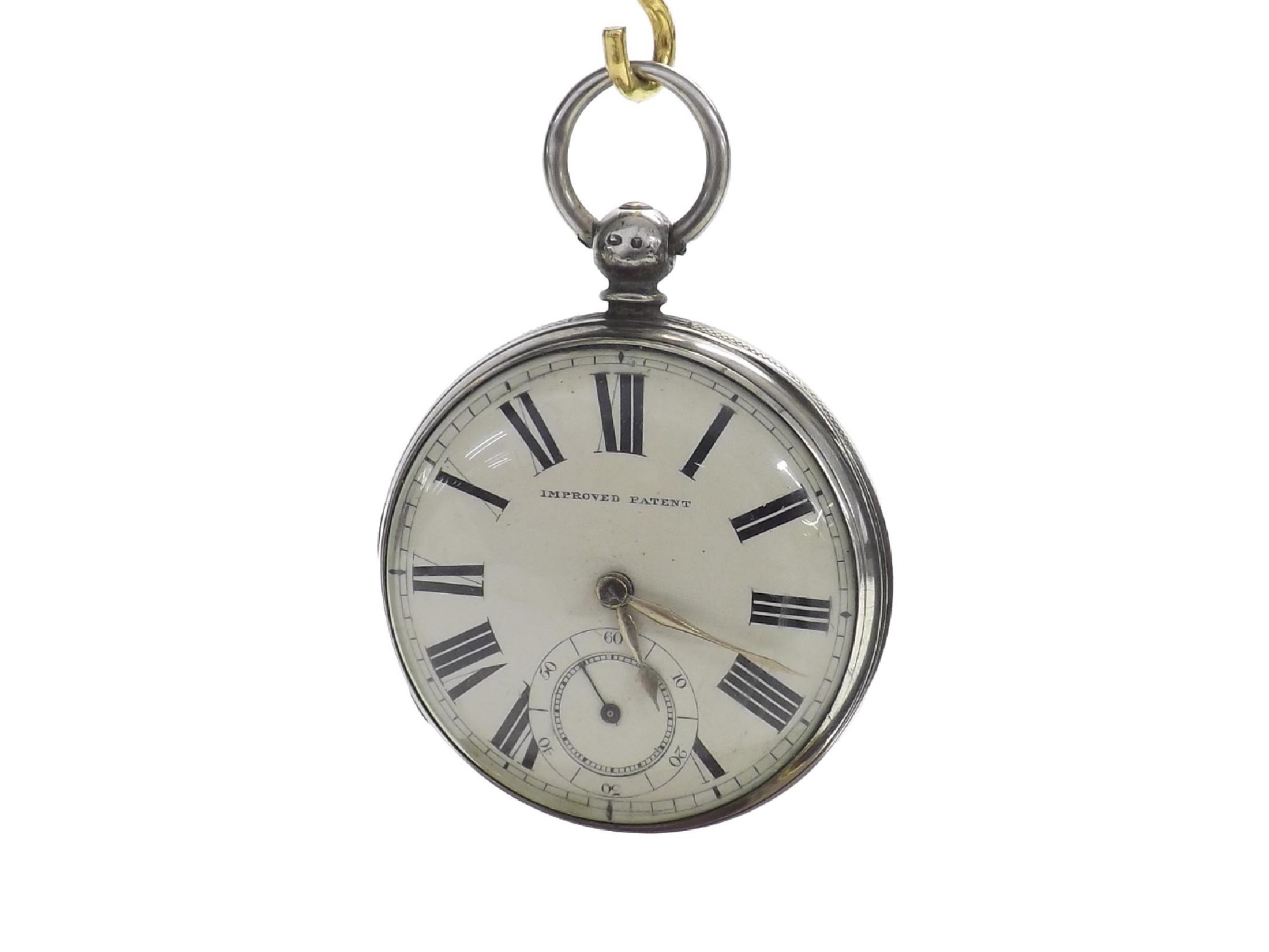 Appraisal: Silver fusee lever pocket watch London movement no the branded